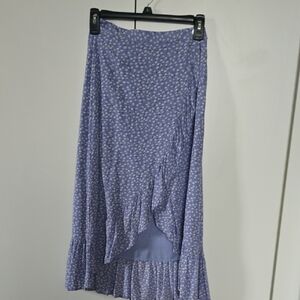 Rails Purple Floral Midi Skirt